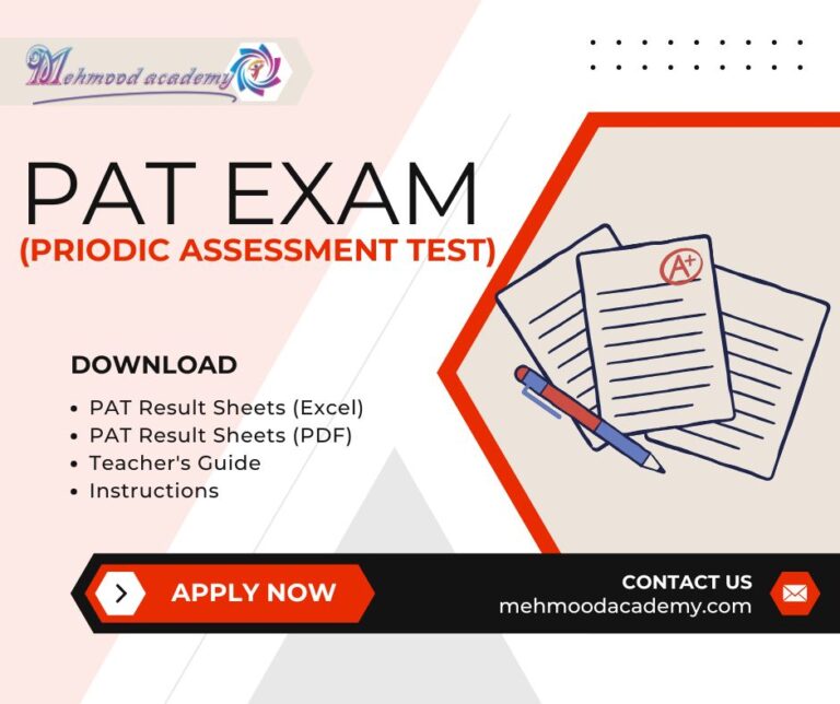 "Periodic Assessment Test (PAT) exam documents for Maharashtra State Board available for download"